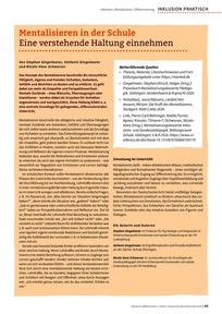 Produktabbildung zu Mentalisieren in der Schule - Eine verstehende Haltung einnehmen