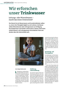 Produktabbildung zu Wir erforschen unser Trinkwasser - Leitungs- oder Mineralwasser - macht das einen Unterschied?