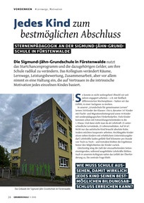 Produktabbildung zu Jedes Kind zum bestmöglichen Abschluss - Sternenpädagogik an der Sigmund-Jähn-Grundschule in Fürstenwalde