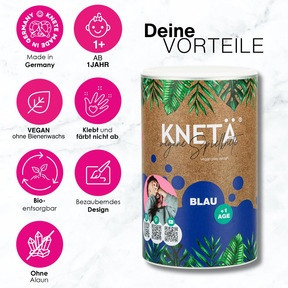 KNETÄ - Vegane Knete für Kinder ab 1 Jahr: Alle Vorteile auf einen Blick