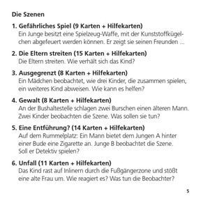 Anleitung 3/4 - Inhaltsübersicht