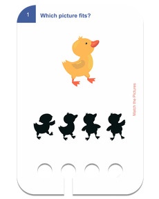 Bilder zuordnen. Beispielkarten Ente