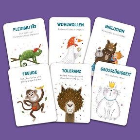 Charakterstärken auf einen Blick: Von Freude bis Inklusion - ideal für Wertearbeit in Familie, Schule und Pädagogik.
