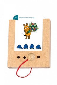 Verknüpfungsspiele mit der Maus 5-6+. Beispielkarte Blumenstrauss