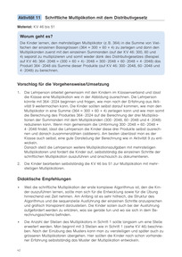 Aktivität 11: Schriftliche Multiplikation mit dem Distributivgesetz