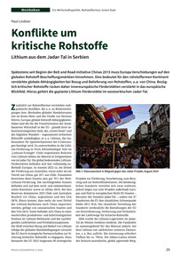 Produktabbildung zu Konflikte um kritische Rohstoffe - Lithium aus dem Jadar-Tal in Serbien