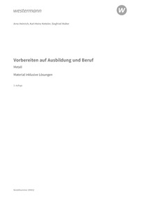 Probeseiten Vorbereiten auf Ausbildung und Beruf - Metall - Material inklusive Lösungen, 3. Auflage 2025