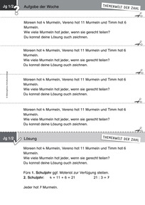 Produktabbildung zu Themenwelt der Zahl: Aufgabe der Woche 19/2014 - Klasse 1/2: Sachrechnen