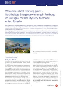 Produktabbildung zu Warum leuchtet Freiburg grün? - Nachhaltige Energiegewinnung in Freiburg im Breisgau mit der Mystery-Methode entschlüsseln - Diercke 360° - Heft 2/2026