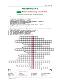 Produktabbildung zu 13_Kreuzworträtsel- Sozialversicherung aktuell 2023_HOT_1_2023.pdf