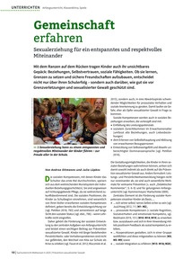 Produktabbildung zu Gemeinschaft erfahren - Sexualerziehung für ein entspanntes und respektvolles Miteinander