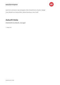 Probeseiten Zukunft HoGa - Lösungen z. Arbeitsheft Lernfelder 1 bis 5 - Print on Demand, 1. Auflage 2026