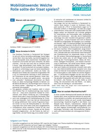 Produktabbildung zu Mobilitätswende: Welche Rolle sollte der Staat spielen? - - Politik / Wirtschaft ab Klasse 10