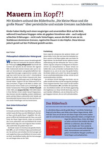 Produktabbildung zu Mauern im Kopf?! - Mit Kindern anhand des Bilderbuchs „Die kleine Maus und die große Mauer“ über persönliche und soziale Grenzen nachdenken