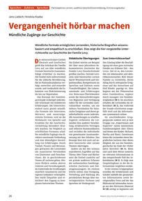 Produktabbildung zu Vergangenheit hörbar machen - Mündliche Zugänge zur Geschichte
