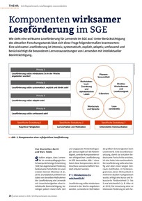 Produktabbildung zu Komponenten wirksamer Leseförderung im SGE