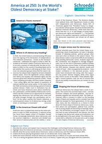 Produktabbildung zu America at 250: Is the World's Oldest Democracy at Stake? - - Englisch / Geschichte / Politik ab Klasse 10