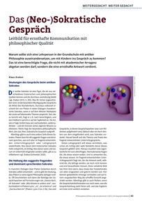 Produktabbildung zu Das (Neo-)Sokratische Gespräch - Leitbild für ernsthafte Kommunikation mit philosophischer Qualität