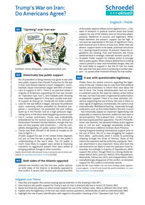 Produktabbildung zu Trump's War on Iran: Do Americans Agree? - - Englisch / Politik ab Klasse 10