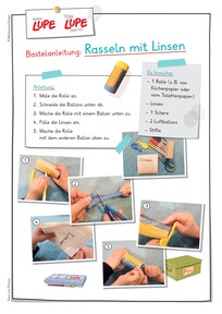 Produktabbildung zu LUPE - Bastelanleitung: Rassel mit Linsen