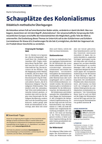 Produktabbildung zu Schauplätze des Kolonialismus - Didaktisch-methodische Überlegungen