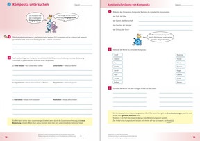 Flex und Flora - Sprache untersuchen 6 - Beispielseite: Komposita