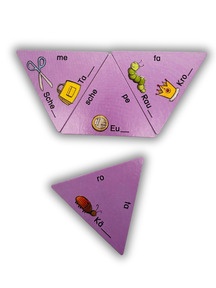 Schubitrix Leseförderung Domino-Karten lila