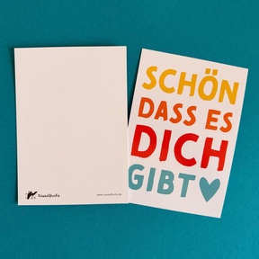Die Rückseite ist beschreibbar.