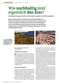 Produktabbildung zu Wie nachhaltig sind eigentlich Bio-Eier? - Die Bewertungsscheibe im Kontext Landwirtschaft einsetzen