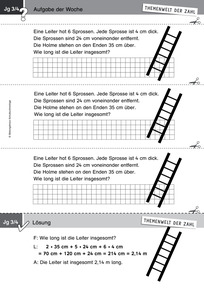 Produktabbildung zu Themenwelt der Zahl: Aufgabe der Woche 10/2015 - Sachrechnen: Addieren und Multiplizieren im Zahlenraum bis 1000