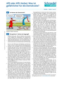 Produktabbildung zu AfD oder AfD-Verbot: Was ist gefährlicher für die Demokratie? - - Politik ab Klasse 11