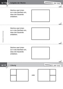 Produktabbildung zu Themenwelt der Zahl: Aufgabe der Woche 51/2014 - Geometrie - Zerlegen ebener Figuren