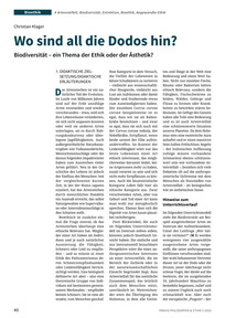 Produktabbildung zu Wo sind all die Dodos hin? - Biodiversität – ein Thema der Ethik oder der Ästhetik?