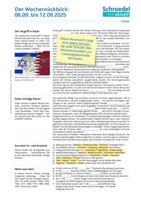 Produktabbildung zu Der Wochenrückblick: 27.12.2025 bis 02.01.2026 (Klasse 11 bis 13) - - Politik ab Klasse 11