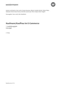 Probeseiten Kaufmann/Kauffrau im E-Commerce - 1. Ausbildungsjahr - Lösungen Download, 4. Auflage 2026