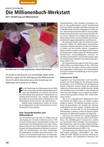 Produktabbildung zu Downloadpaket "Die Millionenbuch-Werkstatt" - Kinder an das Rechnen mit sechsstelligen Zahlen heranführen