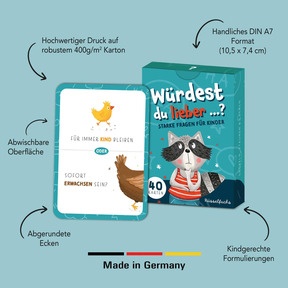 Spielerische Entweder-oder-Fragen regen Kinder zu Gesprächen, Fantasie und Perspektivwechsel an.