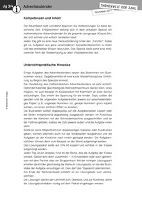 Produktabbildung zu Themenwelt der Zahl: Adventskalender 3/4 - Kommentar - Monatsspecial November 2017