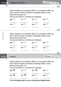 Produktabbildung zu Themenwelt der Zahl: Aufgabe der Woche 34/2017 - Zahlen und Operationen: Zahleigenschaften und Quersumme