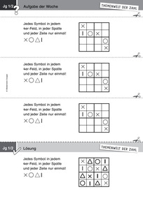 Produktabbildung zu Themenwelt der Zahl: Aufgabe der Woche 37/2017 - Daten: Sudoku (Klasse 1/2)