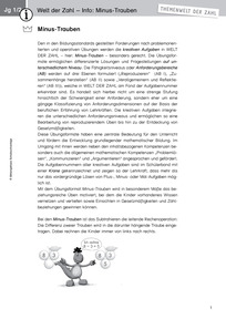 Produktabbildung zu Welt der Zahl - Info: Minus-Trauben (Klassen 1/2) - Fachaufsätze