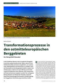 Produktabbildung zu Transformationsprozesse in den ostmitteleuropäischen Berggebieten - Der Beispielfall Slowakei