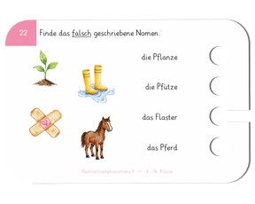 Rechtschreibphänomene - Beispielkarte Wortanfänge mit «Pf»