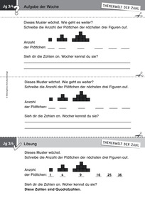 Produktabbildung zu Themenwelt der Zahl: Aufgabe der Woche 28/2014 - Klasse 3/4: Strukturen in Mustern erkennen