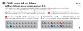 Zahlenverhältnisse zeigen: Übungen mit dem Abaco 20 mit Zahlen, Seite 1