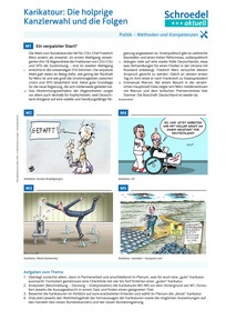 Produktabbildung zu Karikatour: Die holprige Kanzlerwahl und die Folgen - - Politik ab Klasse 9