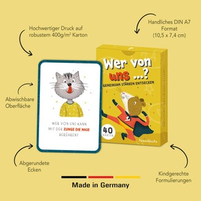 Abwechslungsreiche Karten im handlichen DIN A7-Format