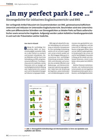 Produktabbildung zu In my perfect park I see... - Sinnesgedichte für inklusiven Englischunterricht und BNE