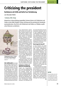 Produktabbildung zu Criticizing the president - Karikaturen als Kritik und Aufruf zur Veränderung