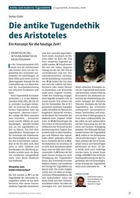 Produktabbildung zu Die antike Tugendethik des Aristoteles - Ein Konzept für die heutige Zeit?